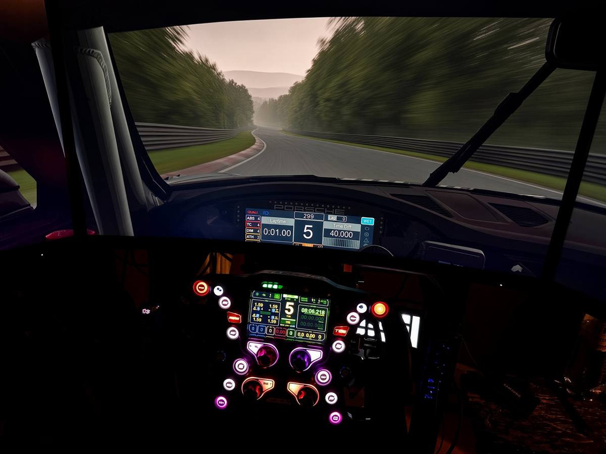 Cockpit-view op triple screens — FOV-calculator