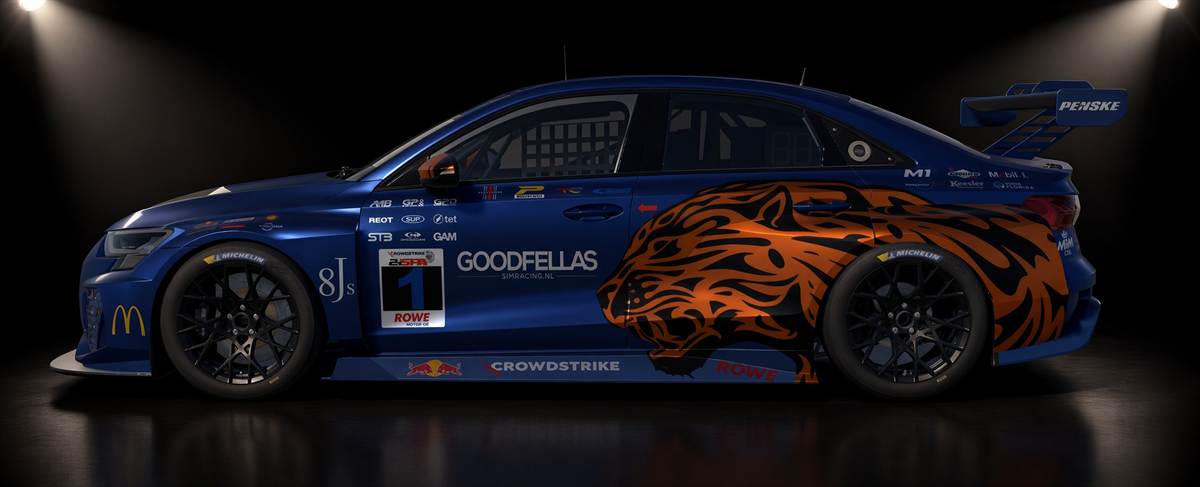 Goodfellas Trading Paints livery met oranje tijger